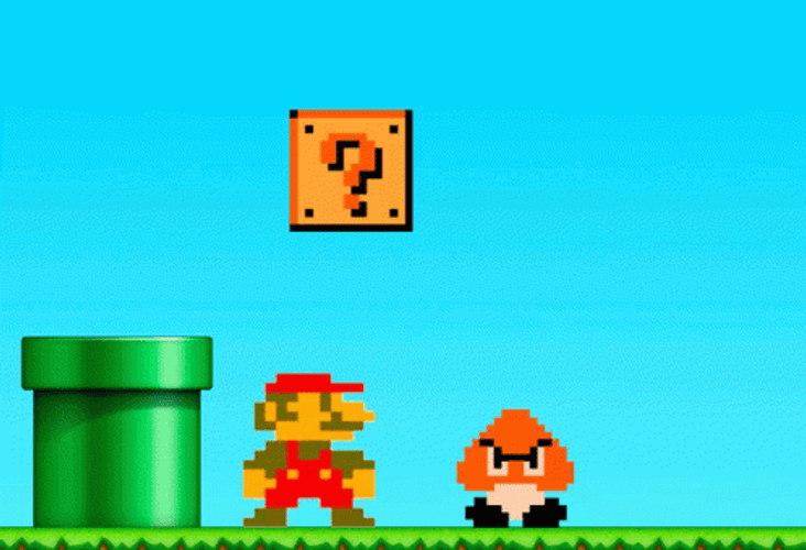 Super Mario Mushroom Grow Gamer Meme GIF