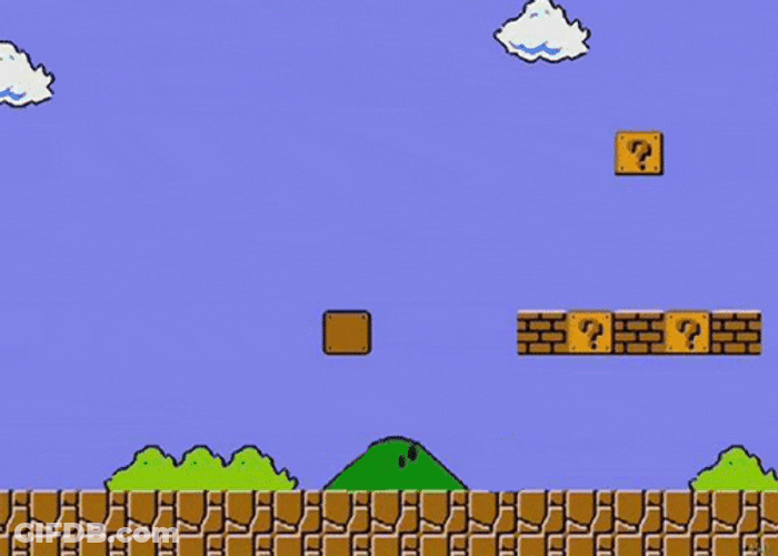 Super Mario Mushroom Power Slow Motion GIF