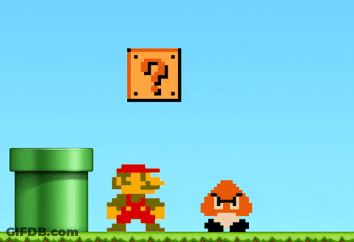 Super Mario Mushroom Toad Goomba Squish GIF