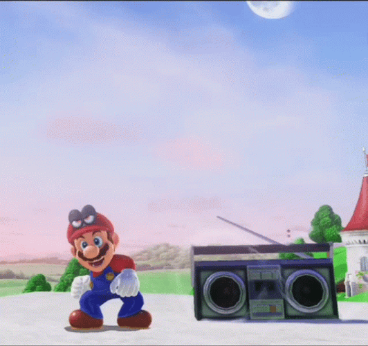 Super Mario Odyssey And Moving Radio GIF