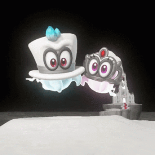 Super Mario Odyssey Cappy And Tiara GIF
