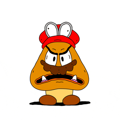 Super Mario Odyssey Mad Goombette Sticker GIF