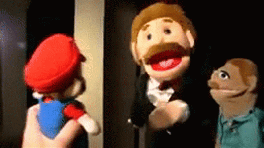 Super Mario Puppet GIF