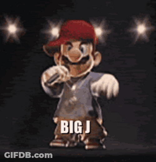 Super Mario Rap As Big J GIF