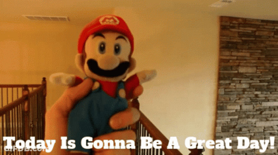 Super Mario Today Was A Good Day GIF