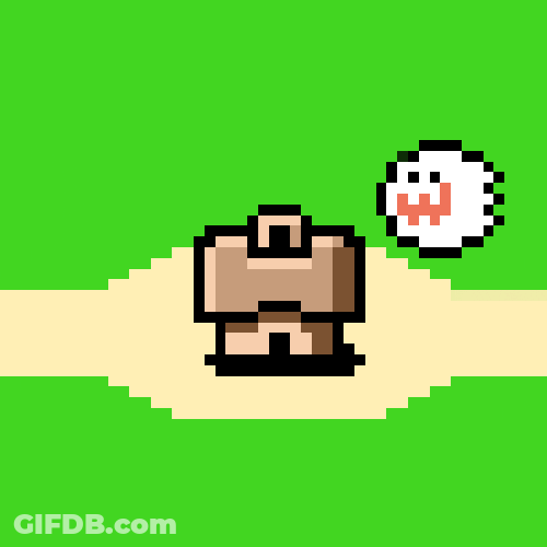Super Mario World House Exploding GIF