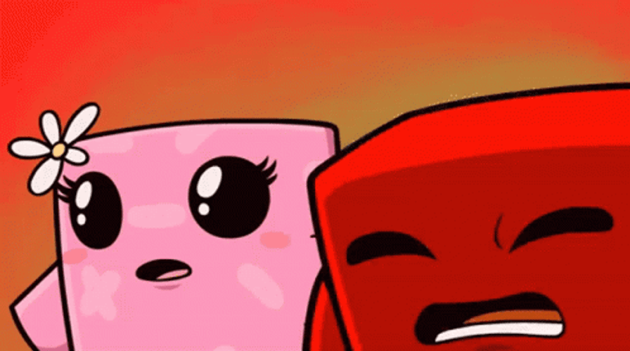 Super Meat Boy Bandage Girl Shocked GIF