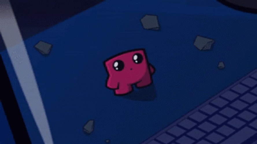 Super Meat Boy Death GIF
