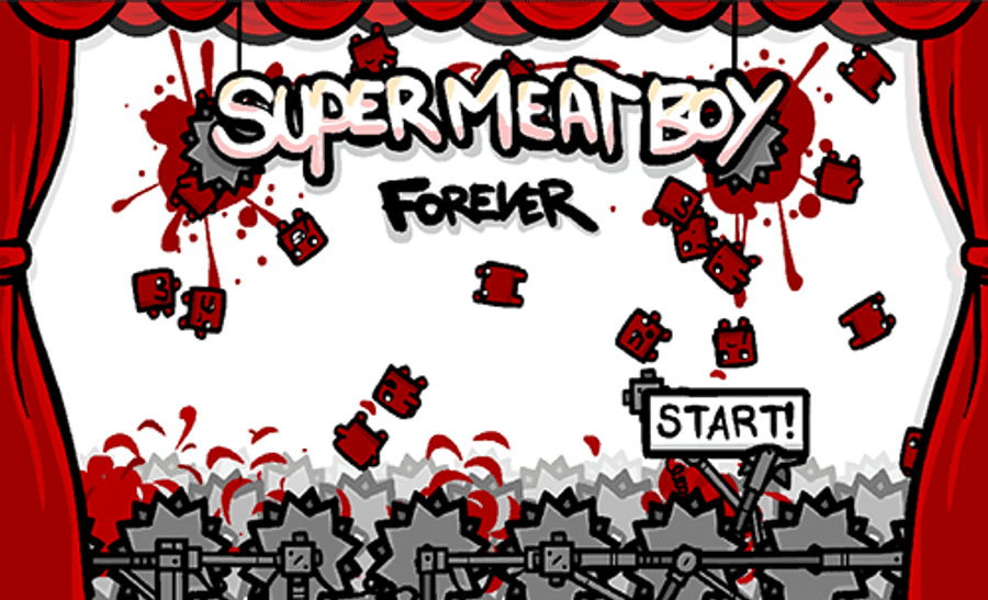 Super Meat Boy Forever Cover GIF