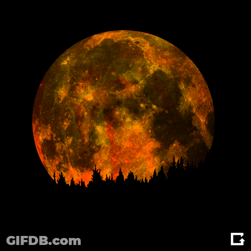 Super Moon With Mixed Colors GIF