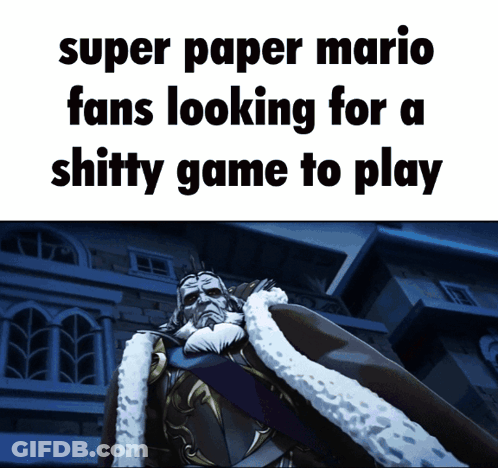 Super Paper Mario Fans Looking For Shitty Game GIF