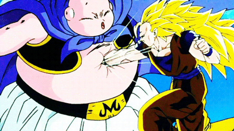 Super Saiyan Goku Majin Buu GIF