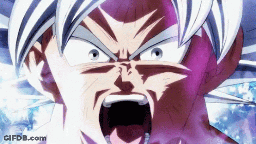 Super Saiyan Goku Ultra Instinct Fires Up GIF
