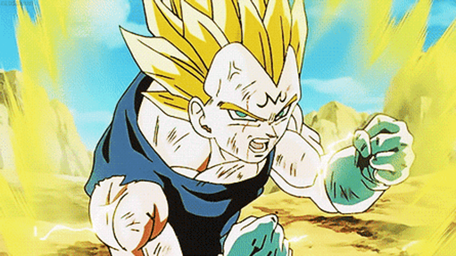 Super Saiyan Majin Vegeta GIF