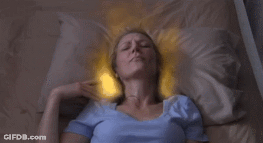 Super Saiyan Woman Sleeping GIF