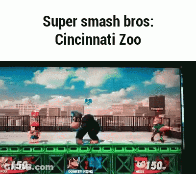 Super Smash Bros Cincinnati Zoo Screenshot GIF