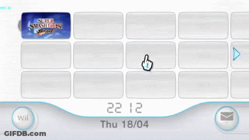Super Smash Bros Wii Menu Screenshot GIF