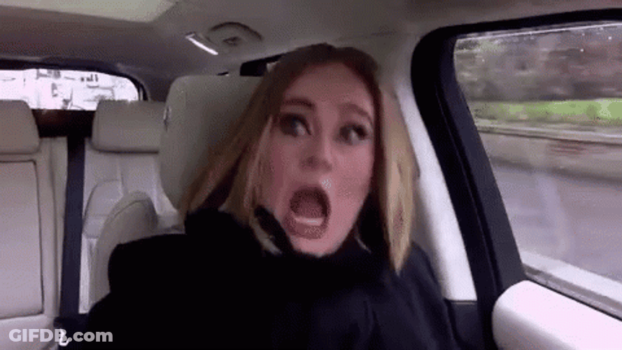 Super Terrified Adele GIF
