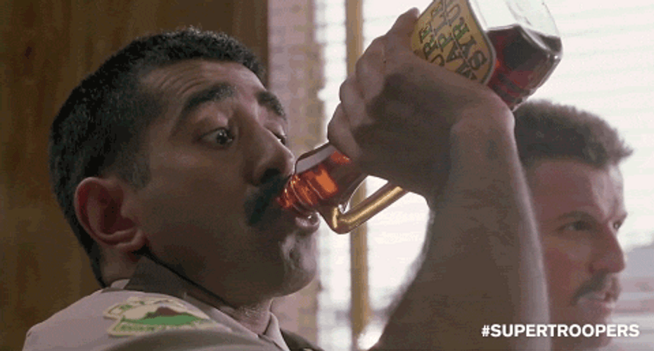 Super Troopers Drinking GIF
