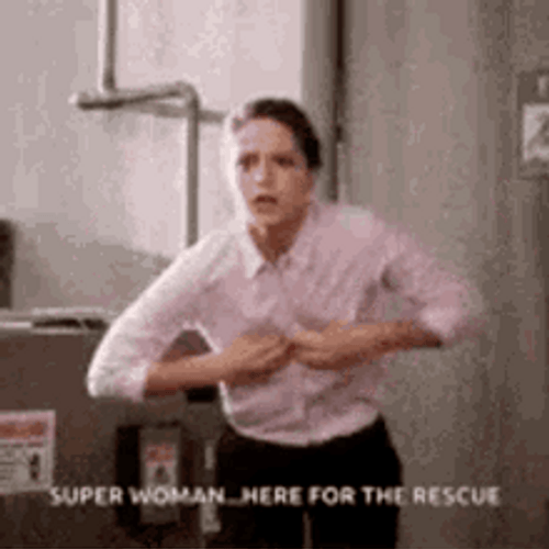 Super Woman Running GIF