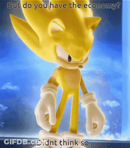 Super Yellow Sonic Meme GIF