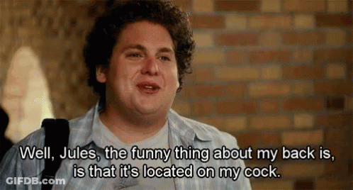 Superbad Scratch My Back GIF