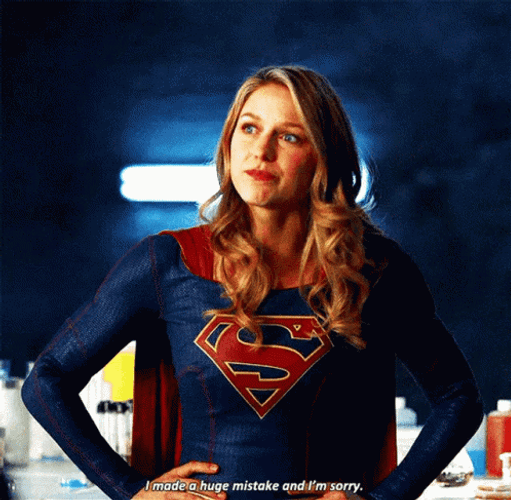 Supergirl I'm Sorry GIF