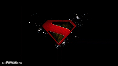 Supergirl Logo Black Background GIF