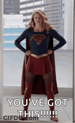 Supergirl Pose GIF