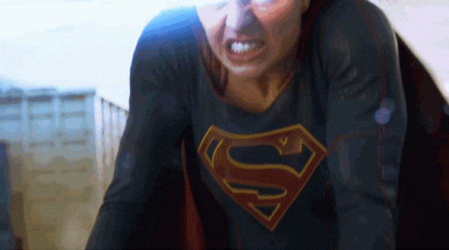 Supergirl Screaming In Ager GIF