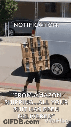 Superhero Arms Outstretched In Front Of Amazon GIF