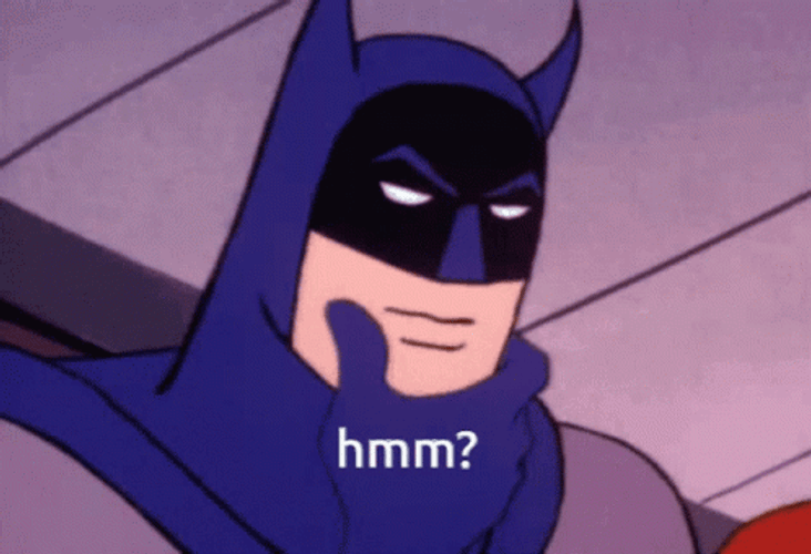 Superhero Batman Thinking Meme GIF