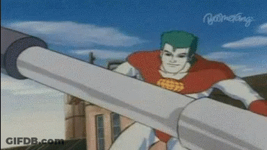 Superhero Boomerang GIF