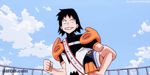 Superhero Cartoon Character With Sash GIF