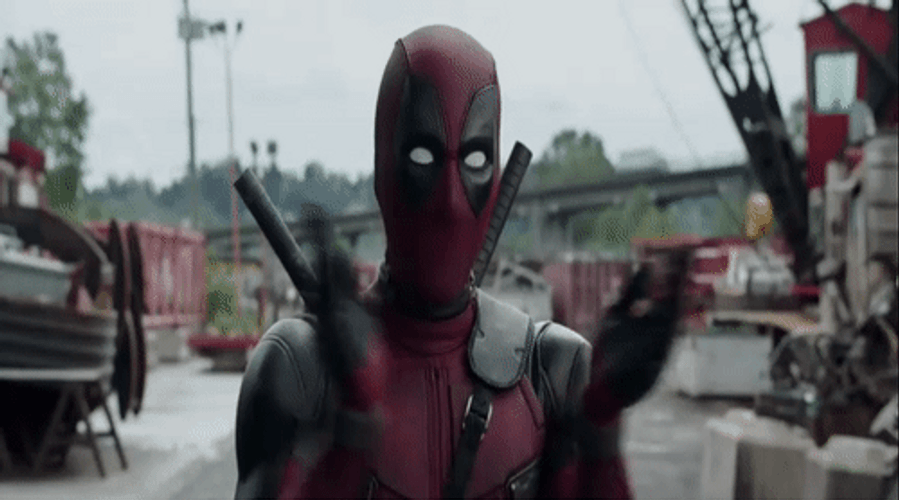 Superhero Deadpool Clapping GIF