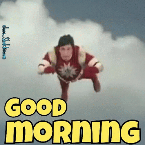 Superhero Good Morning Meme GIF