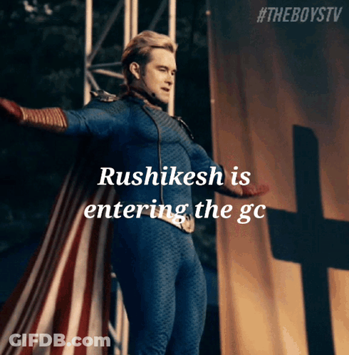 Superhero Man Entering GC With Rushkesh GIF