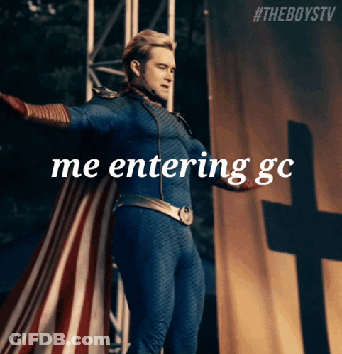 Superhero Man Saying Me Entering GC GIF