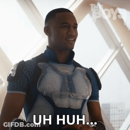 Superhero Man Saying Uh Huh GIF