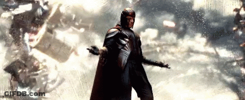 Superhero Man Standing Before Storm GIF