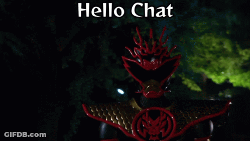 Superhero Saying Hello Chat GIF