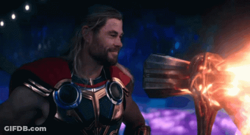 Superhero Smiling Holding Sword GIF