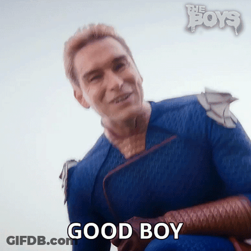 Superhero Smiling Saying Good Boy GIF