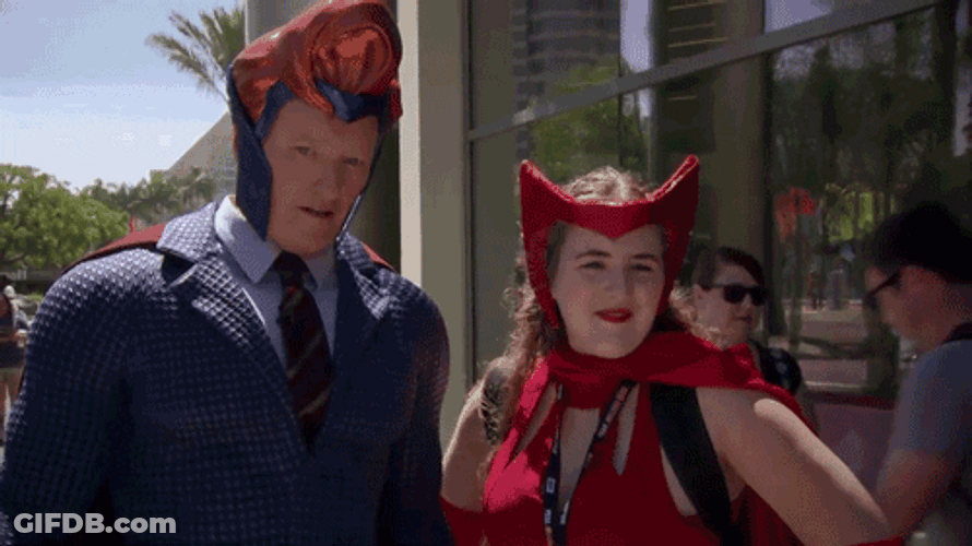 Superhero Supreme Comic-Con Couple GIF