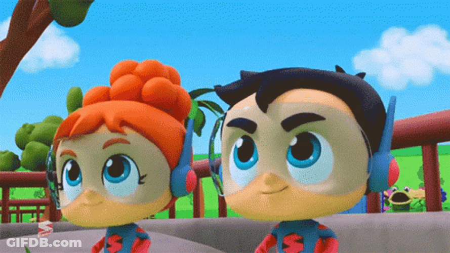 Superhero Supreme Cute Blowing Power GIF