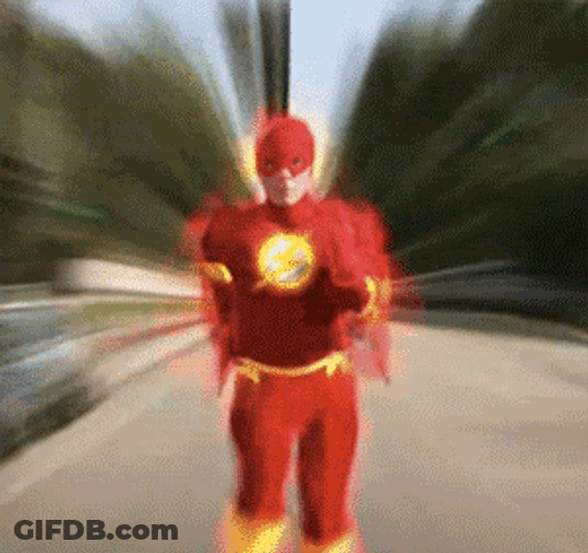 Superhero Supreme Running Flash GIF