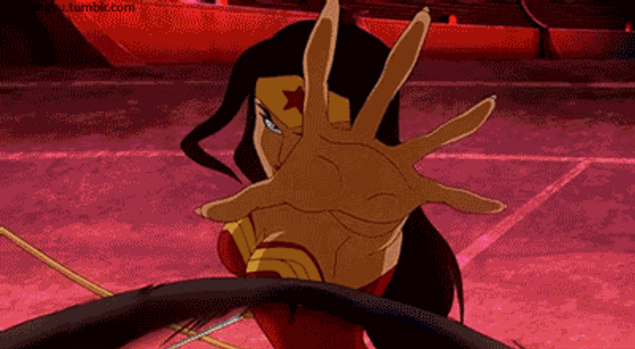 Superhero Supreme Wonder Woman With Rope GIF