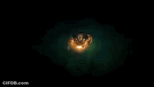 Superhero With Glowing Eye GIF