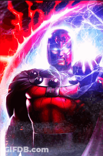 Superhero With Lightning Coming Out Of Head GIF