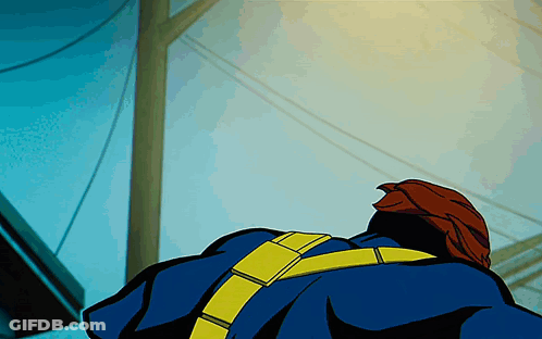 Superhero With Yellow Belt GIF